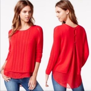 Lucky Brand Sweater, Red Size Medium